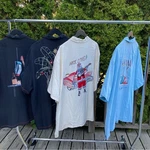 Lot Of 4 Tori Richard Tommy Bahama Hawaiian Shirt Guitar Palm Tree Santa Claus. Fixed Price $149.00.