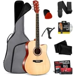 Pyle Full Size Acoustic Guitar Kit, Steel String, 41", Mega. Fixed Price $158.99.