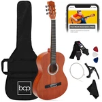Best Choice Products Beginner All Wood Acoustic 38IN, Natural Mahogany. Fixed Price $87.99.