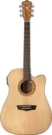Washburn WD7SCE Harvest Series Dreadnought Cutaway Acoustic-electric Guitar. Fixed Price $319.99.