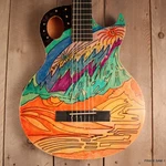 Washburn Festival Custom Art Guitar EACT42S Classical Thinline Acoustic Electric. Fixed Price $499.99.