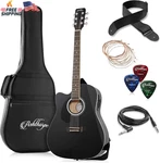 Ashthorpe Full-size Left-handed Dreadnought Cutaway Acoustic-electric Guitar Bun. Fixed Price $197.54.