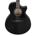 Used Ibanez AE170 Acoustic-electric Guitar Transparent Black High Gloss. Fixed Price $459.99.