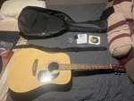 Fender FA-25 Dreadnought 6-STRING Right-hand Natural Acoustic Guitar Bag/strap. Fixed Price $150.00.