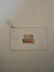 Handmade Faith-inspired Canvas Cotton Blend Zipper Pouch For Makeup Travel. Fixed Price $20.00.