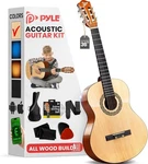 Pyle Beginner Acoustic Guitar Kit, 3/4 Junior Size All Wood Instrument For Kids. Fixed Price $73.99.