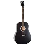 Washburn Dfed Deep Forest Dreadnought Acoustic Guitar, Striped Ebony. Fixed Price $299.00.