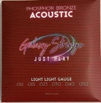 Galaxy Phosphor Bronze Acoustic Musical Strings Light Gauge. Fixed Price $7.99.