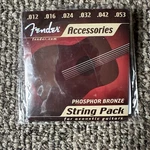 Fender Accessories Phosphor Bronze String Pack For Acoustic Guitars. Fixed Price $10.00.