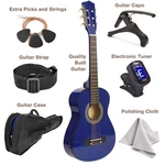 Master-play 30" Left Handed Wood Guitar Kit Blue. Fixed Price $94.99.