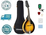 New Sunburst Style Mandolin Black Beginner Adult Acoustic Musical Instrument. Fixed Price $152.72.