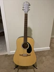 Fender FA-15N Acoustic Guitar 6-STRING With Stand Natural Tuner. Fixed Price $190.00.