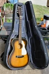 Vintage 1960S Silvertone H-621 Color Sunburst Acoustic Guitar & Padded Case. Fixed Price $149.00.