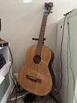 Fender FA-58 Dreadnought Acoustic Guitar 6 String Spruce Natural W/ Stand. Fixed Price $74.00.
