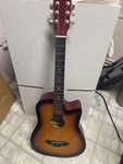 Joymusic 6 String Cutaway Acoustic Guitar JOY-JG-38C W/padded Gig Bag. Fixed Price $129.00.