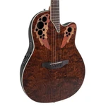 Ovation Celebrity CE48P Elite Plus A/e Guitar, Quilted Maple Top, Tiger Eye. Fixed Price $595.00.