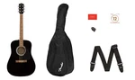 097-1210-506 Fender FA-115 Fullsize Black Dreadnought Spruce Top Acoustic Guitar. Fixed Price $295.00.