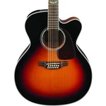 Takamine Series GJ72CE-12BSB 12-STRING Jumbo Acoustic Electric Brown Sunburst. Fixed Price $799.99.