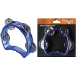 Stagg 4 Jingle Cutaway Tambourine Blue. Fixed Price $9.99.