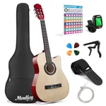 Moukey 38" Acoustic Guitar For Beginners Kids Youth Adult Inch, Natural. Fixed Price $122.14.
