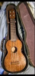 Martin Vintage Style Soprano Ukulele Solid Mahogany Body & Top With Case. Fixed Price $420.00.