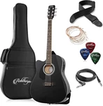 Ashthorpe Full-size Left-handed Dreadnought Cutaway Acoustic-electric Guitar Bun. Fixed Price $173.89.