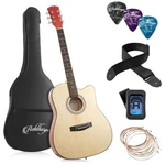 Ashthorpe 41-INCH Beginner Cutaway Acoustic Guitar Package (natural), Full Si.... Fixed Price $123.23.