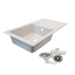 Platinum Resin Single Kitchen Sink 780MM X 435MM Granite Composite Finish Static. Fixed Price $188.29.