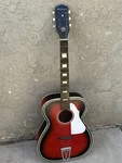 Vintage 60 Harmony Stella H1141 Grand Concert Redburst Acustic Guitar Rare. Fixed Price $350.00.