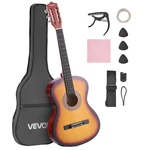 Vevor Classical Guitar 38 Beginner Starter Kit Nylon Strings Sunburst. Fixed Price $50.90.