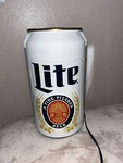 Miller Lite 8 Can Portable Mini Fridge 12V Dc 110V Ac No 5.4L Cooler - White. Fixed Price $70.00.