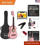 30IN Kids Acoustic Guitar, All-in-one Beginner Starter Kit W/strap, Case. Fixed Price $84.07.