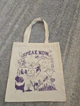 Taylor Swift Speak Now Era Inspired Tote Bag Canvas Purple Graphic Fan Art. Fixed Price $20.00.