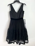Taylor Womens Embellished Mesh Skirt Fit & Flare Dress Size 4 Black $188. Fixed Price $46.55.