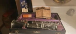 Vintage Wurlitzer Student Model Bb Clarinet With Hard Shell Case. Fixed Price $70.00.