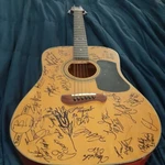 Multi- Signed Nashville Copley Guitar -3 Acoustic 30 + Signatures. Fixed Price $1549.00.
