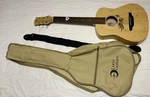 Luna Safari Bamboo 3/4 Size Satin Finish Travel Acoustic Guitar With Bag. Fixed Price $159.99.
