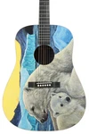 Martin Biosphere Iii Acoustic Guitar - Printed Top With Polar Bear Theme. Fixed Price $1999.99.