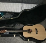 Peavey 6-STRING Right-hand Dreadnought Acoustic Guitar Natural Spruce + Case. Fixed Price $112.00.