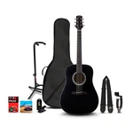 Mitchell Launch D100 Dreadnought Acoustic Guitar Deluxe Pack Black. Fixed Price $249.99.