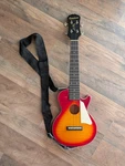 Epiphone Les Paul Ukulele Acoustic Electric Cherry Sunburst Gig Bag Box. Fixed Price $109.87.
