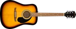 Fender FA-125 Dreadnought Walnut Fingerboard Sunburst Acoustic Guitar With Bag. Fixed Price $209.99.