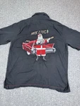 Tori Richard Mens Silk Camp Shirt Santa Nick Live Guitar Car Embroidery Black. Fixed Price $39.88.
