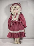 Fine Porcelain Doll Laura The Antique Guild Bisque Head Hands Feet 18". Fixed Price $45.99.