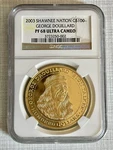 Shawnee Nation 2003 George Douillard $100 Oz Gold Ngc PF68 Uc Sku# 4004. Fixed Price $6284.17.
