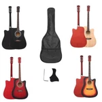 Glarry 41" Adult Spruce Wood Cutaway Acoustic Guitar W/ Bag For Beginner. Fixed Price $57.99.