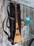 Martin Backpacker Steel String Acoustic Guitar With Travel Bag, 2 Cracks.. Fixed Price $200.00.