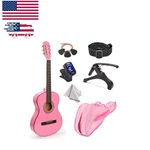 Master-play 30" Pink Classical Guitar For Kids: Case & Complete Accessories. Fixed Price $94.99.