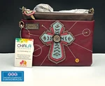 Chevron Faith Mini Crossbody Purse Bag Chala Maroon. Fixed Price $48.50.