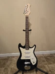 Harmony H802 Black Electric Guitar Vintage 1980S. Fixed Price $160.00.